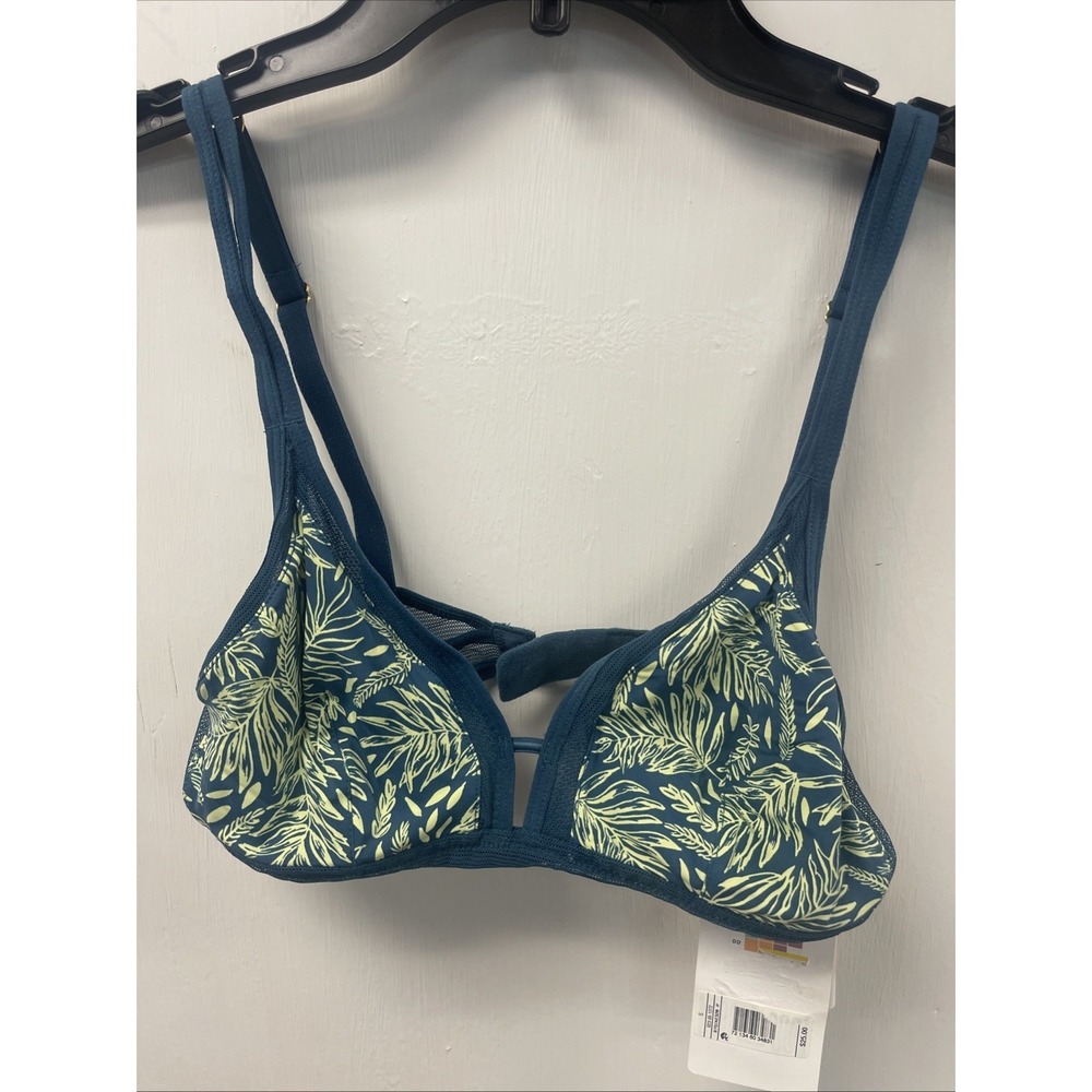 NWT All You Lively S Tropical Print Mesh Trim Bra